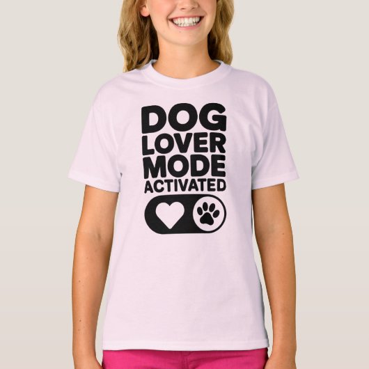 愛犬家モード発動 Tシャツ (正面)
