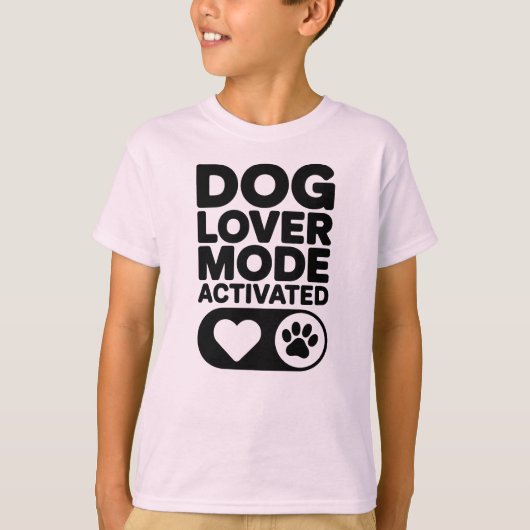 愛犬家モード起動 Tシャツ (正面)