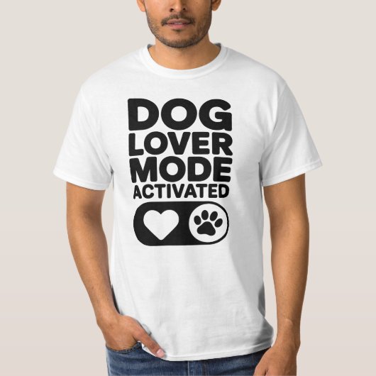 愛犬家モード起動 Tシャツ (正面)