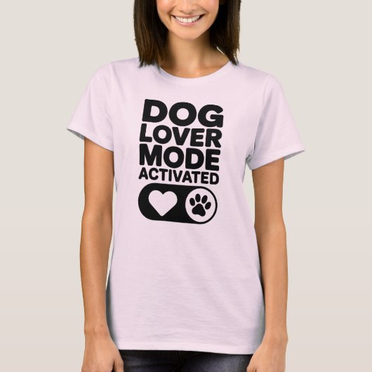 愛犬家モード起動 Tシャツ (正面)