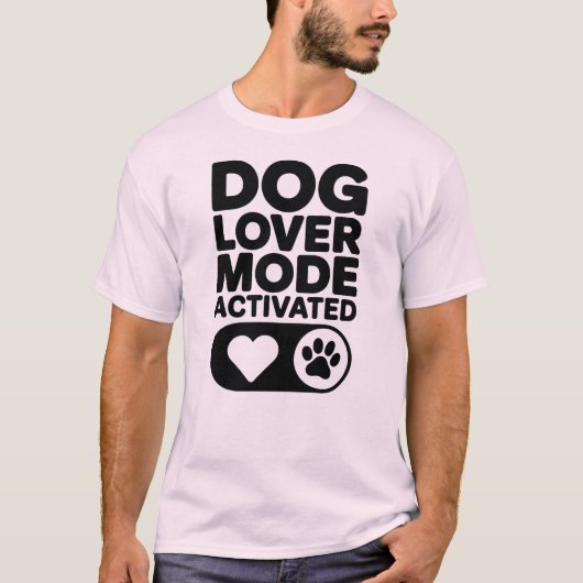 愛犬家モード起動 Tシャツ (正面)