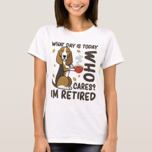 愛犬家今日は気に何時だ退職した Tシャツ