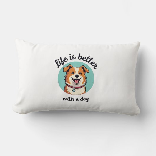 愛犬家居心地の良い枕 ランバークッション (正面)