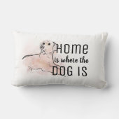 愛犬家引用文ホームは犬がいる場所 ランバークッション (裏面)