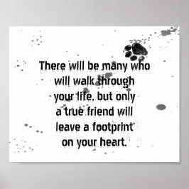 愛犬家引用文ポスターpaw印刷デザイン ポスター