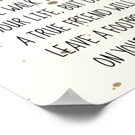 愛犬家引用文ポスターpaw印刷デザイン ポスター (角)