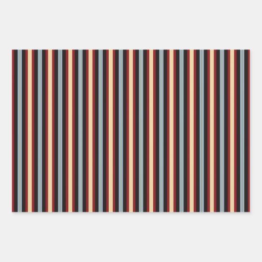 愛犬家素朴国プレイドギフト包装セット ラッピングペーパーシート (正面3)