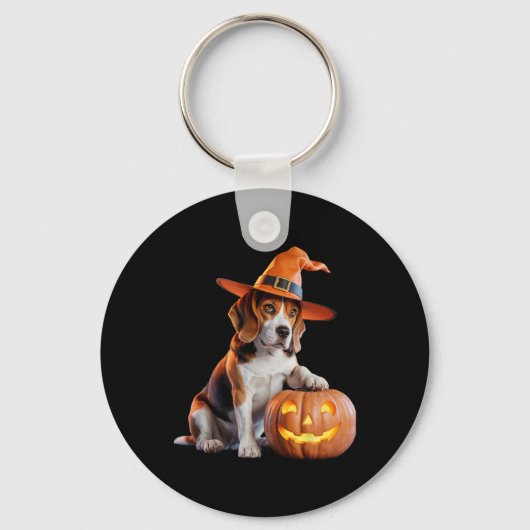 愛犬家衣装Fのハロウィン魅力的ビーグル キーホルダー (正面)