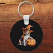 愛犬家衣装Fのハロウィン魅力的ビーグル キーホルダー (正面)