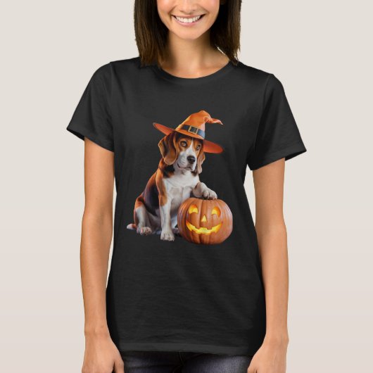 愛犬家衣装Fのハロウィン魅力的ビーグル Tシャツ (正面)
