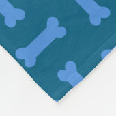 愛犬家骨パターン フリースブランケット (角)