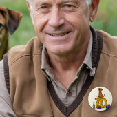 愛犬家70誕生祝い 缶バッジ