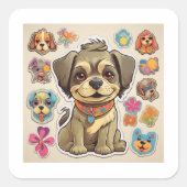 愛犬家 スクエアシール (正面)