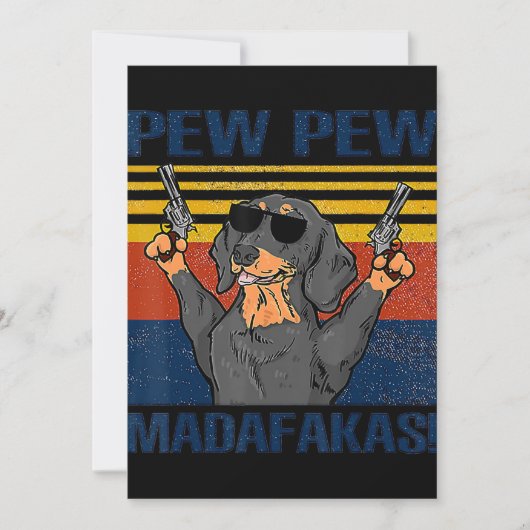 愛犬家|ダクシュントピューヴィンテージ サンキューカード (正面)