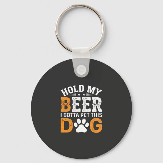 愛犬家 ビールを預かって キーホルダー (正面)