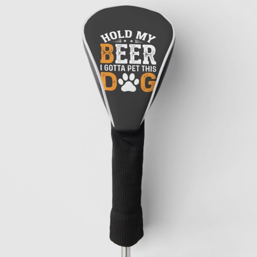 愛犬家 ビールホルダー ゴルフヘッドカバー (正面)