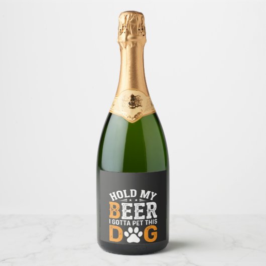 愛犬家 ビールホルダー スパークリングワインラベル (正面)