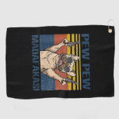 愛犬家|ブルドッグピューマダファカ ゴルフタオル (横)