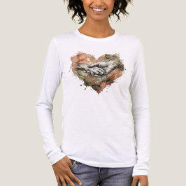 愛犬家 水彩ハート トライブレンドTシャツ