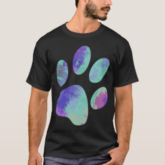 愛犬家 猫 アニマル 肉球プリント 動物好き ライ Tシャツ