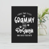 愛犬家、私は2つのタイトルを持っているグラミーと犬の母 サンキューカード (スタンド正面)