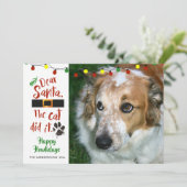 愛犬家「親愛サンタ、猫がやった」–1写真 シーズンカード (スタンド正面)