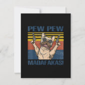 愛犬家 | Bulldog Pew Madafakas サンキューカード (正面)