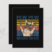 愛犬家 | Bulldog Pew Madafakas サンキューカード (正面/裏面)