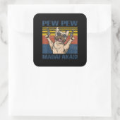 愛犬家 | Bulldog Pew Madafakas スクエアシール (バッグ)