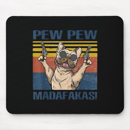 愛犬家 | Bulldog Pew Madafakas マウスパッド (正面)