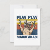 愛犬家 | Bulldog Pew Madafakas 出欠カード (正面)
