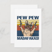 愛犬家 | Bulldog Pew Madafakas 出欠カード (正面/裏面)