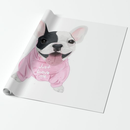 愛犬家 | Just Love Me, Love Dog ラッピングペーパー (アンロールド)