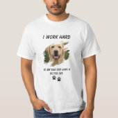 愛犬家Tシャツ 愛犬のために頑張る Tシャツ (正面)
