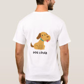 愛犬家Tシャツ Tシャツ (裏面)