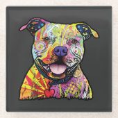 愛犬家v01 ガラスコースター (正面)