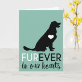 愛犬弔い |今後のハート カード (黄色い花)