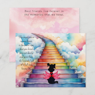 愛犬悔やみや弔慰の紛失 サンキューカード