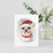 愛犬愛好家のためのチワワのクリスマスギフト シーズンポストカード (スタンド正面)