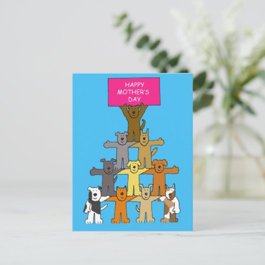 愛犬期のお母さん|過去記事 ポストカード (スタンド正面)