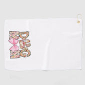 愛犬母の日のプレゼント ゴルフタオル (横)