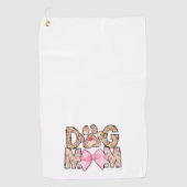愛犬母の日のプレゼント ゴルフタオル (正面)