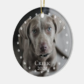 愛犬猫フォトポーズクミニマルル セラミックオーナメント (左)