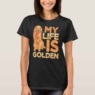 愛犬生活はゴールデンレトリバー 愛犬家のための Tシャツ
