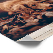 愛犬素朴記念写真 ポスター (角)