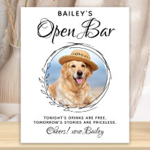 愛犬結婚のバー飲み物