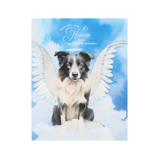 愛犬縁どの名前で飼っている愛犬 メタルプリント (正面)