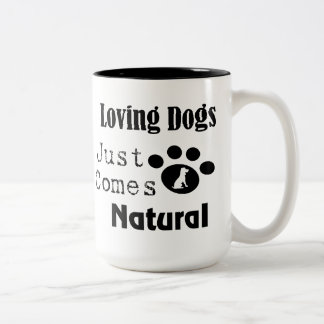 愛犬自然来のマグカップ ツートーンマグカップ