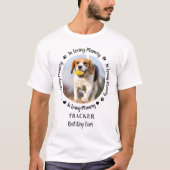 愛犬記念撮影パーソナライズされた写真 Tシャツ (正面)