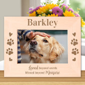 愛犬記念木パーソナライズされた写真 レーザー彫刻フレーム